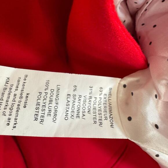 Kensie Small Stitch Fix Rebekah Red Blazer Suit Jacket - Picture 4 of 4